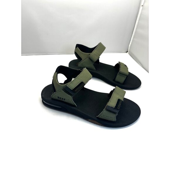 Reef Mens size 8 Fanning Baja Bottle Opener Sandal, Olive green, - Picture 4 of 9